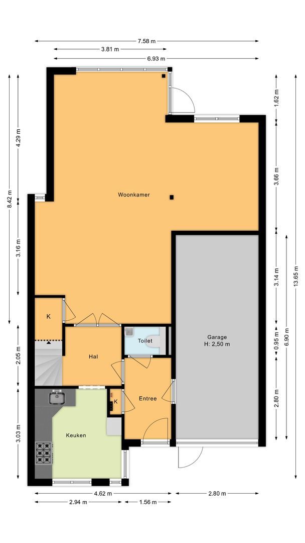 Middelgeestlaan 63, Voorschoten plattegrond-0