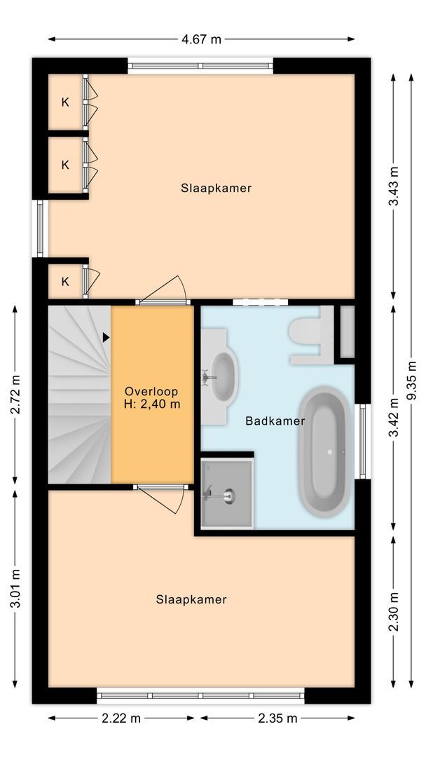 Middelgeestlaan 63, Voorschoten plattegrond-2
