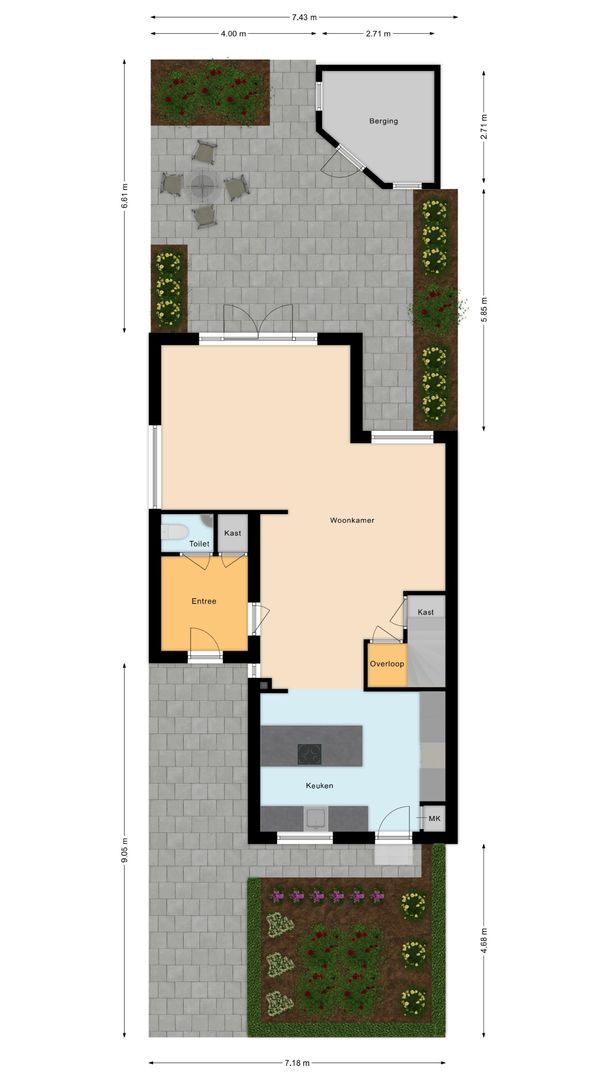 Chopinlaan 23, Hazerswoude-Rijndijk plattegrond-0
