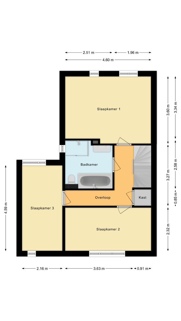 Chopinlaan 23, Hazerswoude-Rijndijk plattegrond-2