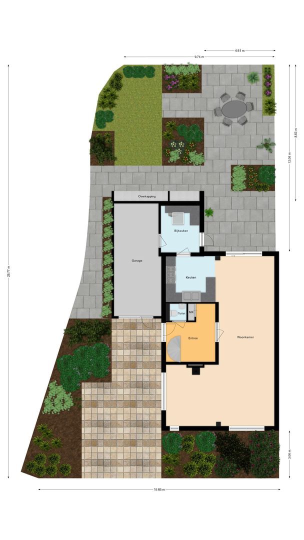 Roucooppark 1, Voorschoten plattegrond-2