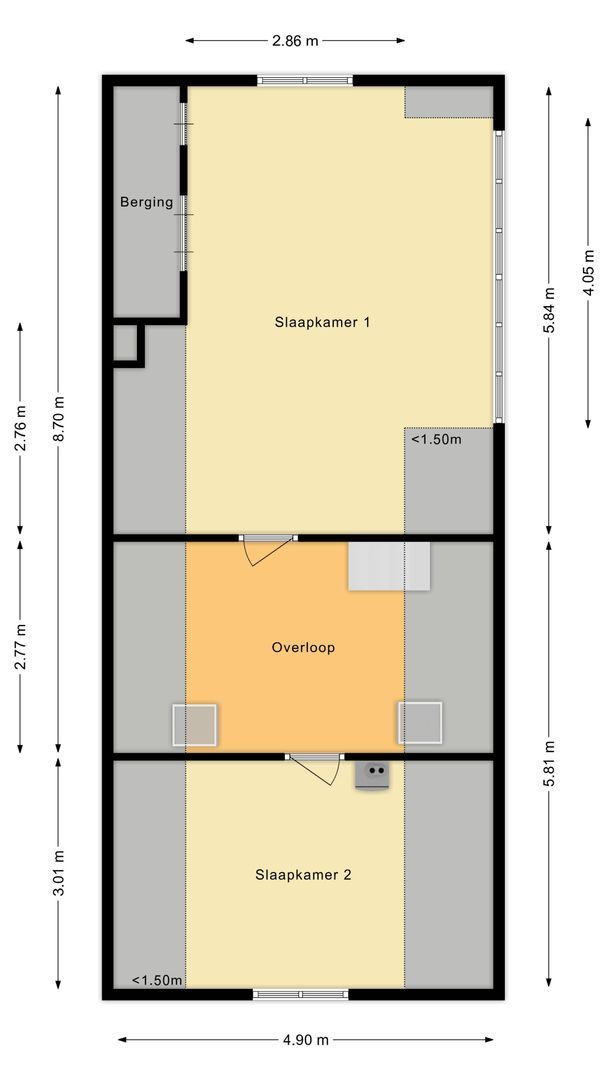 Rijndijk 110, Leiden plattegrond-1
