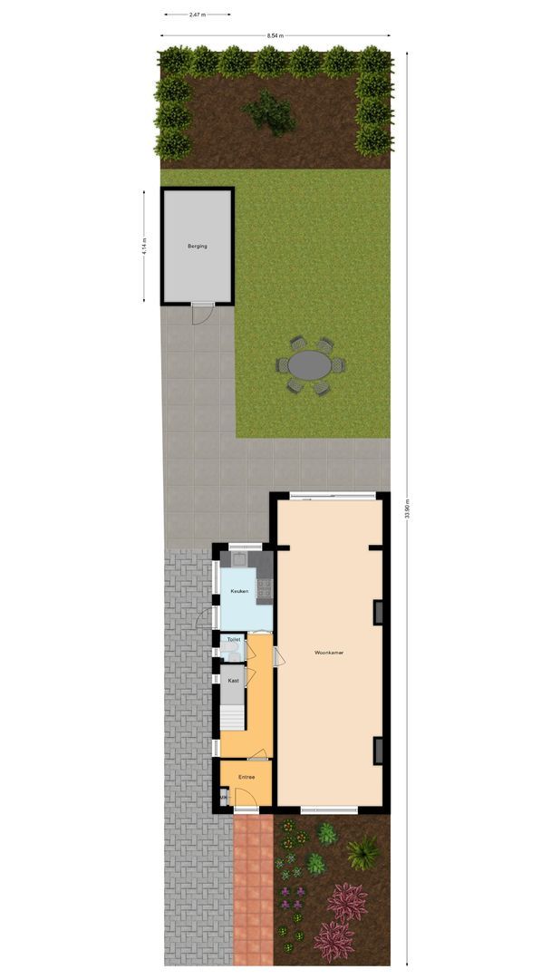 Papelaan 22, Voorschoten plattegrond-2