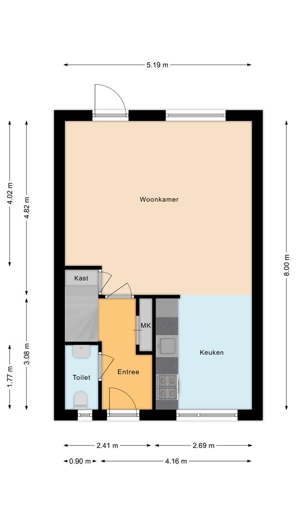 van Merodestraat 24, Leidschendam plattegrond-0