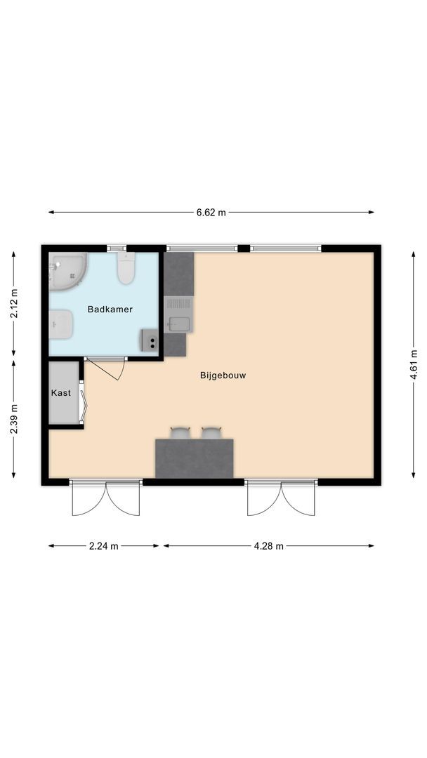 Veurseweg 167, Voorschoten plattegrond-1