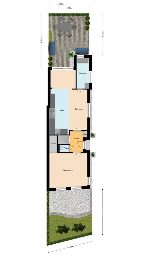 Hoge Rijndijk 49, Leiden plattegrond-2