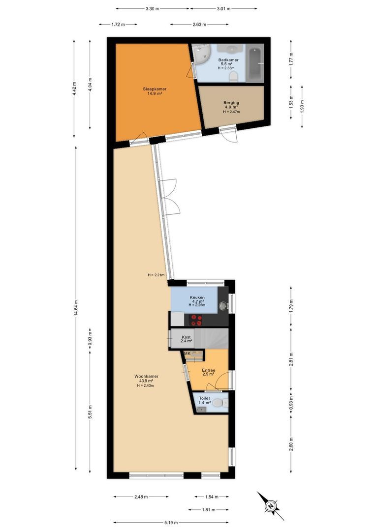 Alexander Adamskistraat 11, Voorschoten plattegrond-0