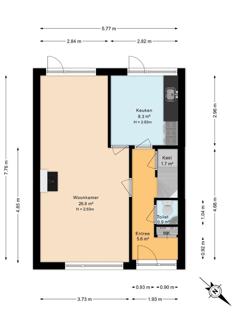 Rouboslaan 21, Voorschoten plattegrond-0
