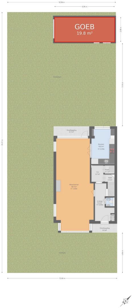 Palestrinalaan 39, Voorschoten plattegrond-2