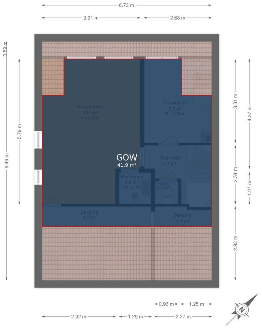 Palestrinalaan 39, Voorschoten plattegrond-0