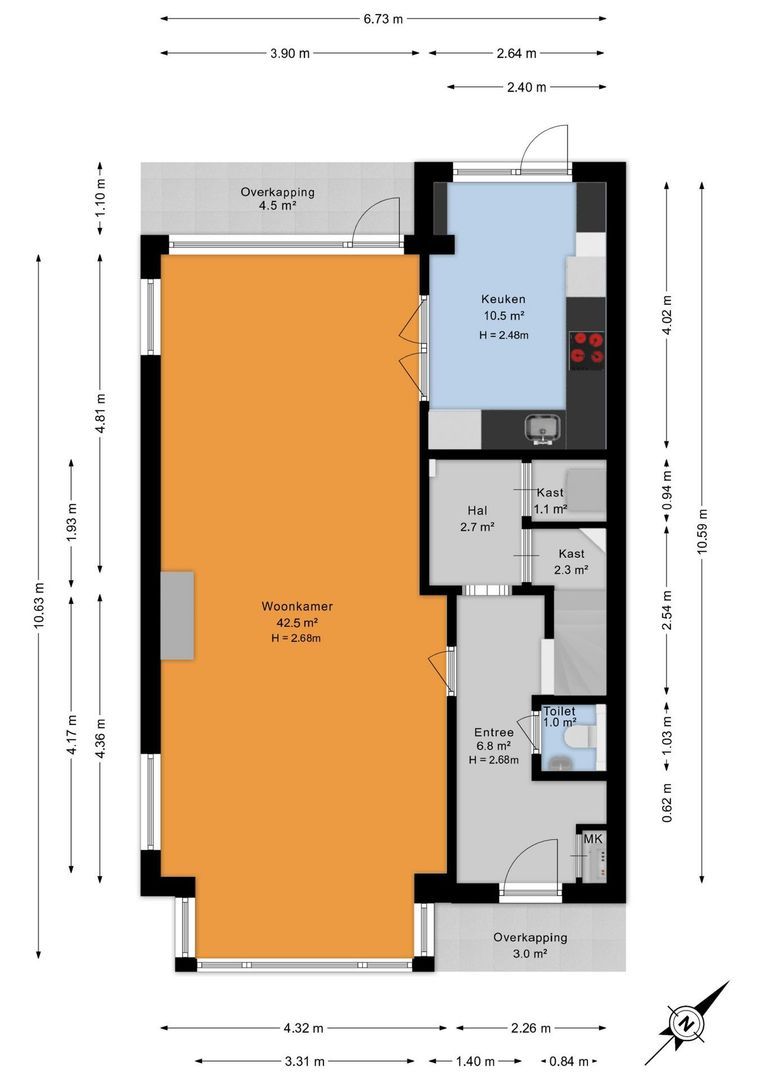 Palestrinalaan 39, Voorschoten plattegrond-6