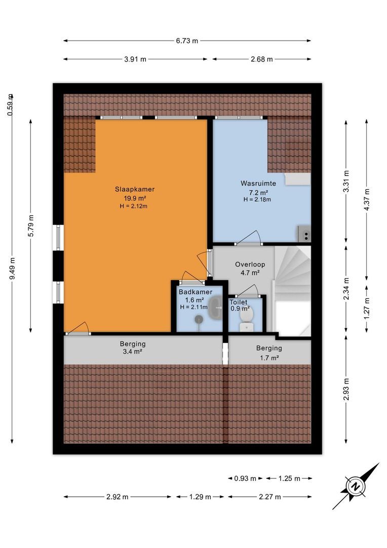 Palestrinalaan 39, Voorschoten plattegrond-1