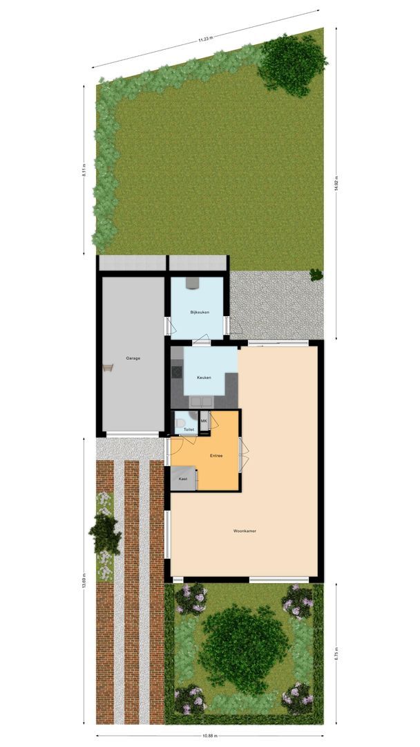 Roucooppark 25, Voorschoten plattegrond-2