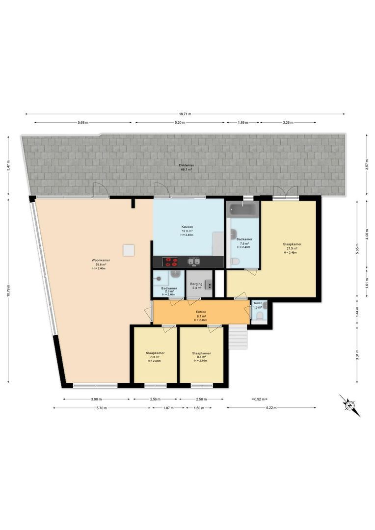 Hofvliet 15, Voorschoten plattegrond-4