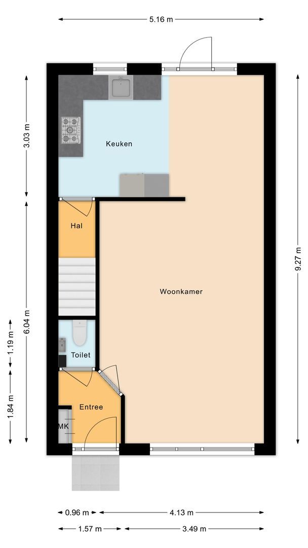 Leeuwerikerf 5, Voorschoten plattegrond-0