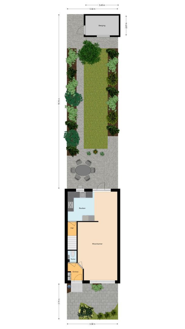 Leeuwerikerf 5, Voorschoten plattegrond-2