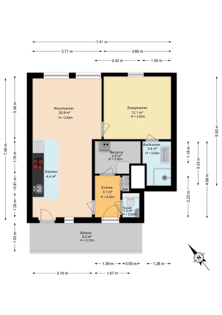Stadhouderslaan 509, Zoeterwoude plattegrond-2
