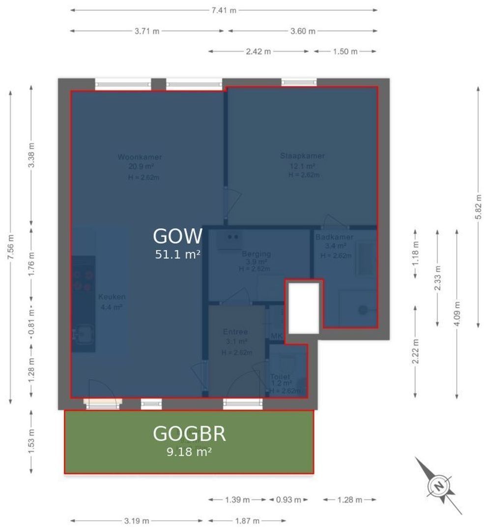 Stadhouderslaan 509, Zoeterwoude plattegrond-3