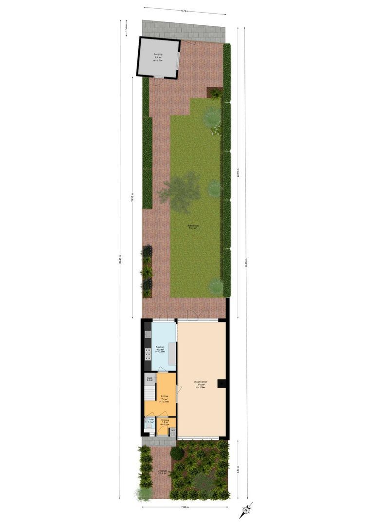 Palestrinalaan 20, Voorschoten plattegrond-2