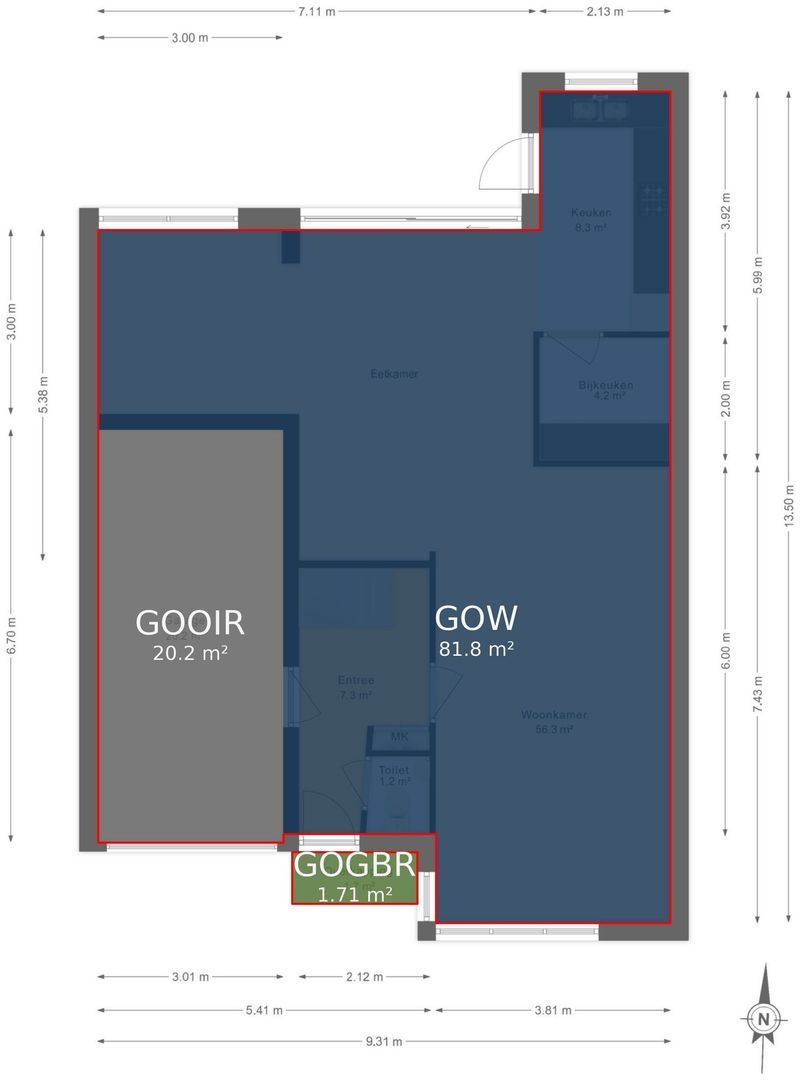 Jan Wagtendonkstraat 84, Voorschoten plattegrond-12
