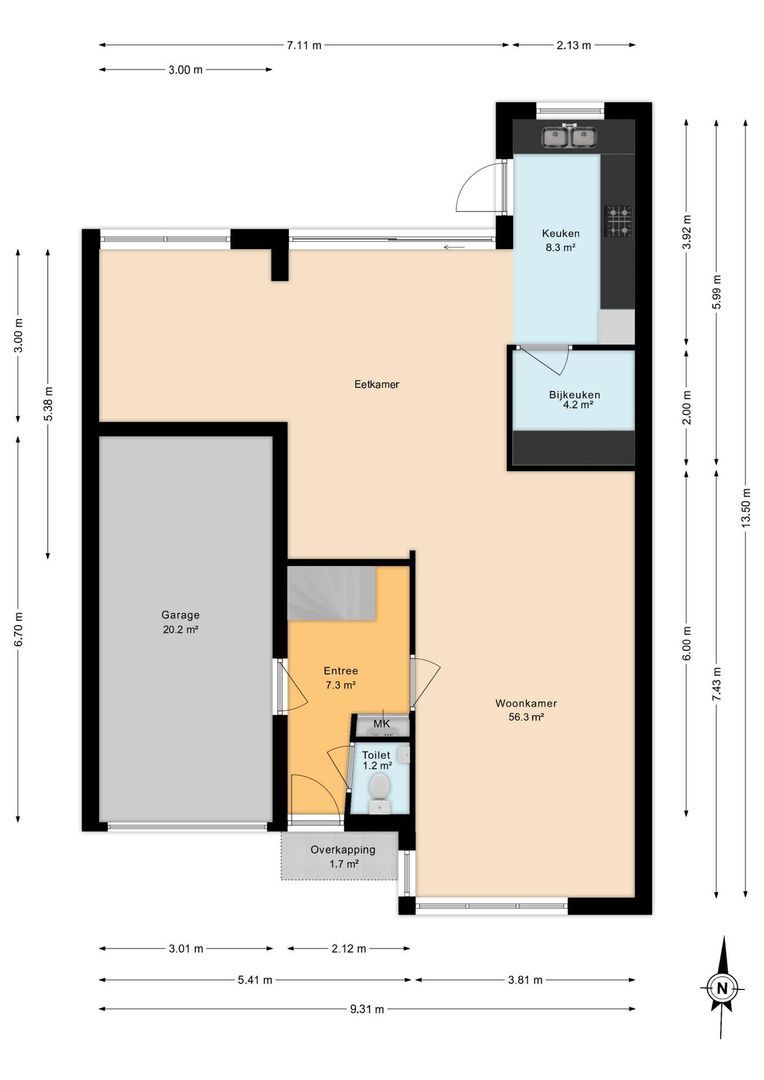 Jan Wagtendonkstraat 84, Voorschoten plattegrond-13