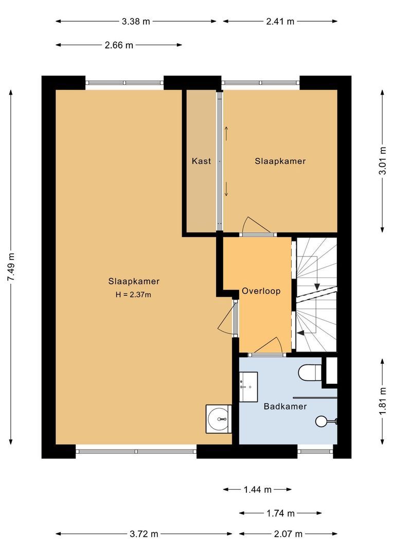 Emmalaan 66, Woubrugge plattegrond-30
