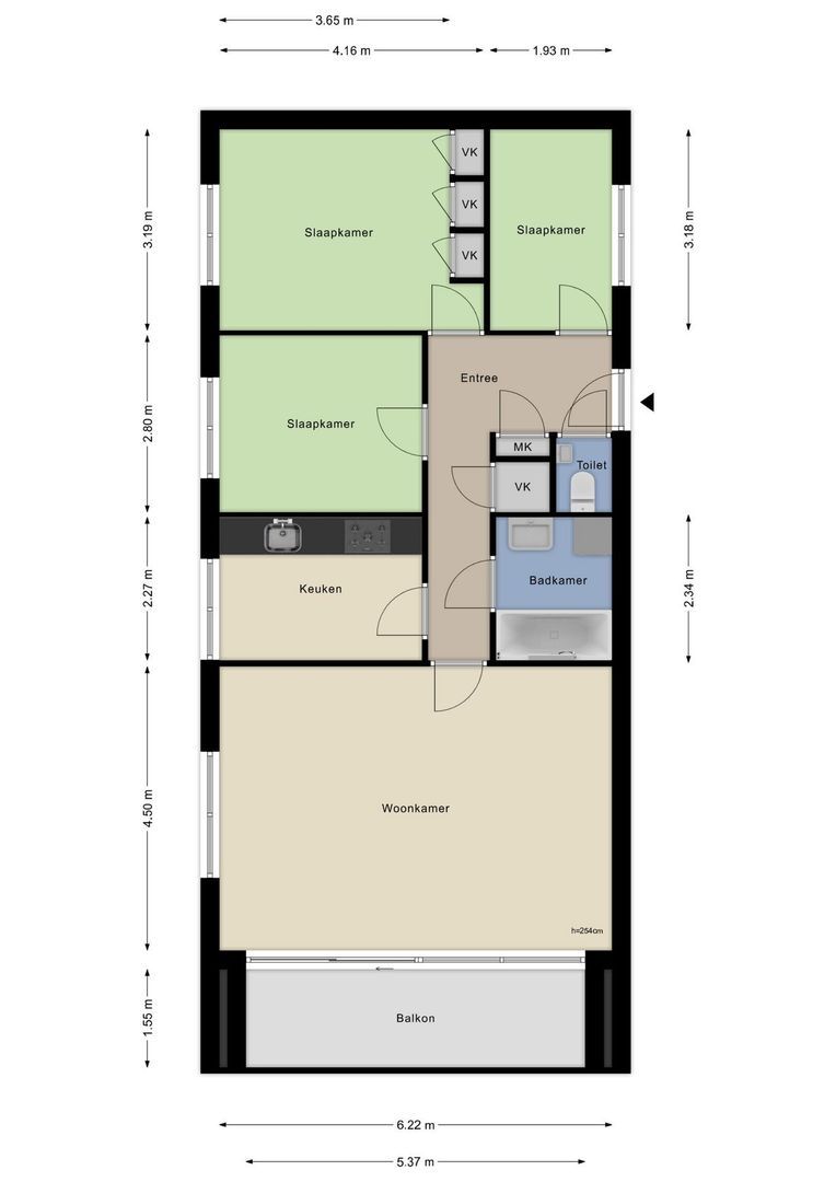 Groenoord 322, Alphen Aan Den Rijn plattegrond-17