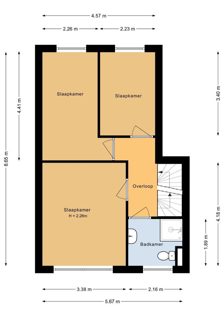 Emmalaan 90 A, Alphen Aan Den Rijn plattegrond-14