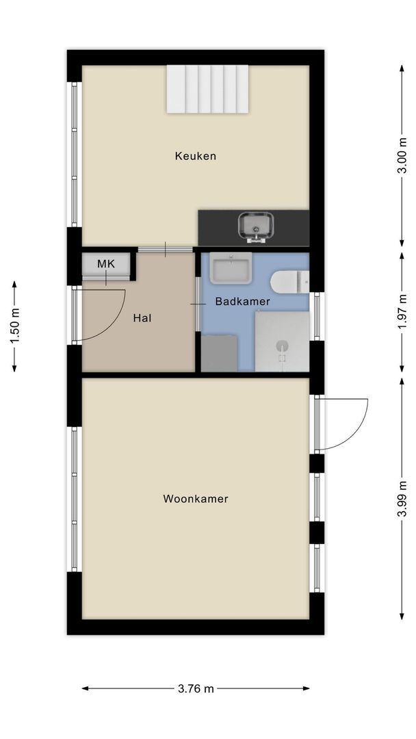 Noordeinde 59, Zevenhoven plattegrond-15
