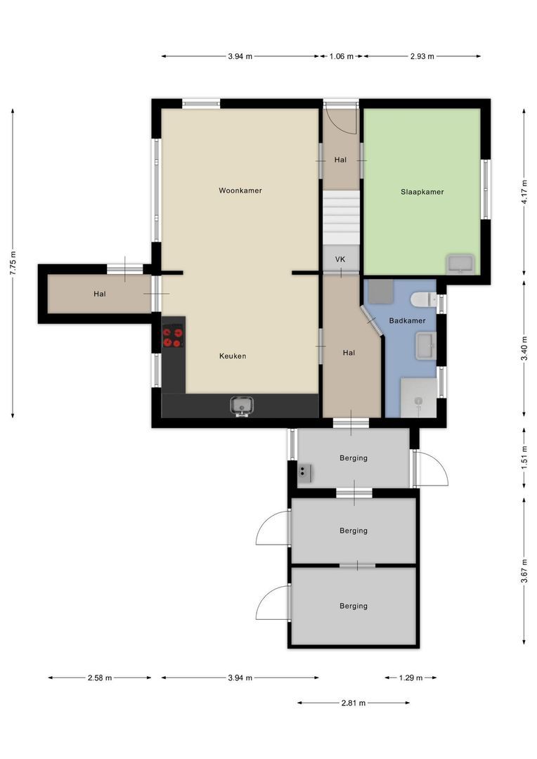 Noordeinde 59, Zevenhoven plattegrond-15