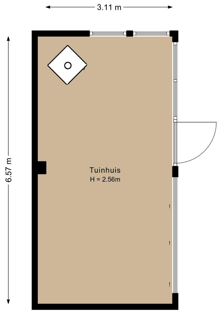 Korteraarseweg 146, Ter Aar plattegrond-53