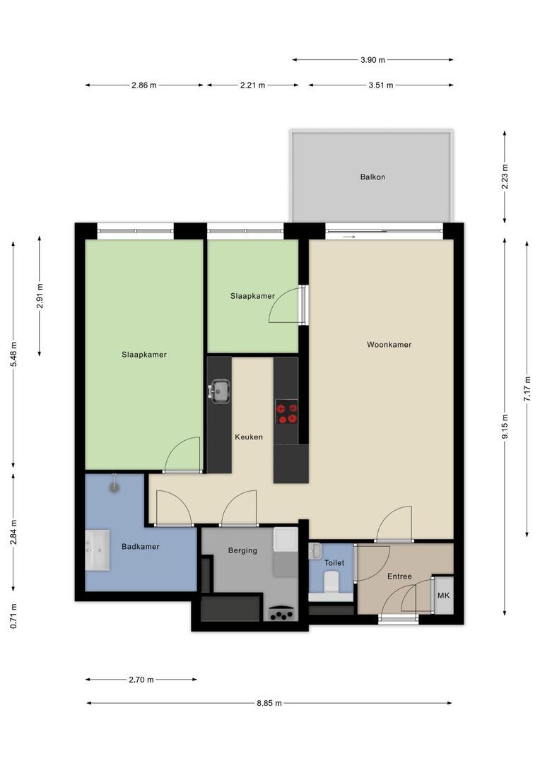 Koolmeesstraat 56, Alphen Aan Den Rijn plattegrond-28