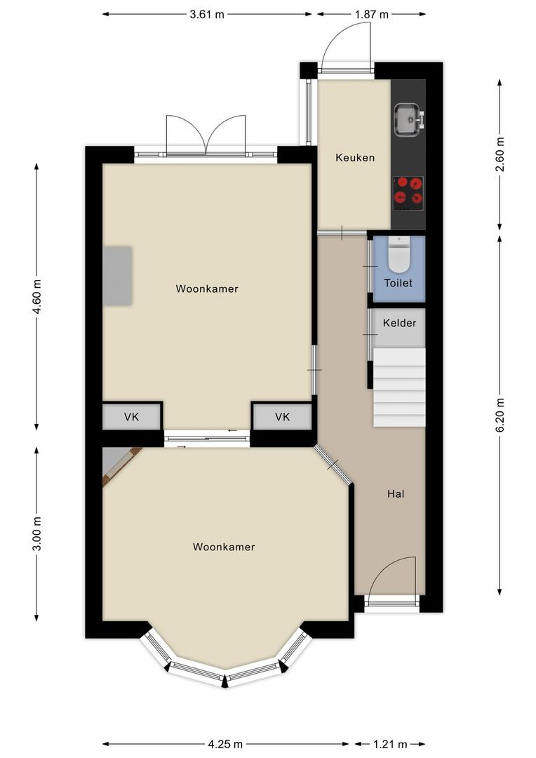 Van Boetzelaerstraat 85, Alphen Aan Den Rijn plattegrond-23