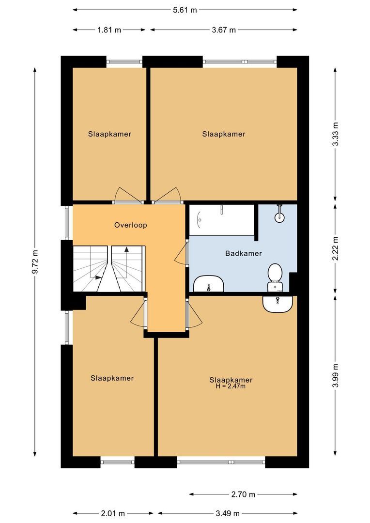 Schoener 4, Alphen Aan Den Rijn plattegrond-47