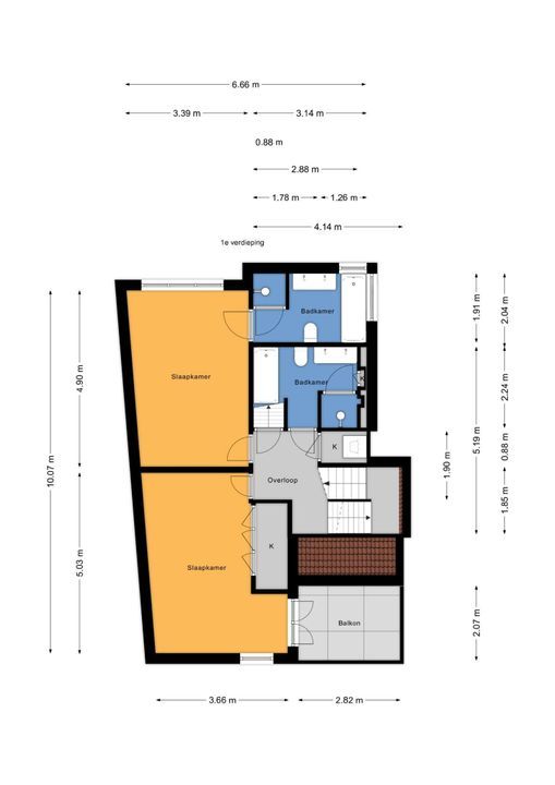 Voorburgseweg 4, Leidschendam floorplan-1