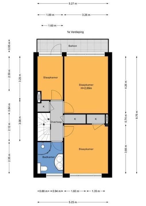 Oostvlietstraat 8, Voorburg floorplan-1