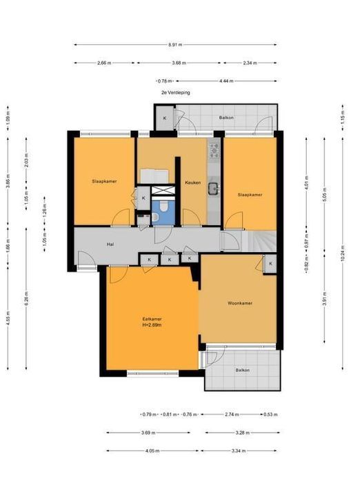 van Zegwaardstraat 366, Voorburg floorplan-0