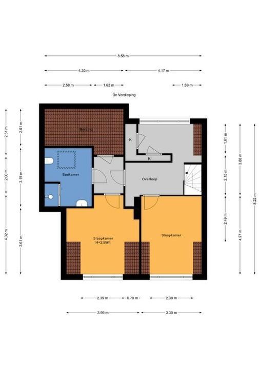 van Zegwaardstraat 366, Voorburg floorplan-1