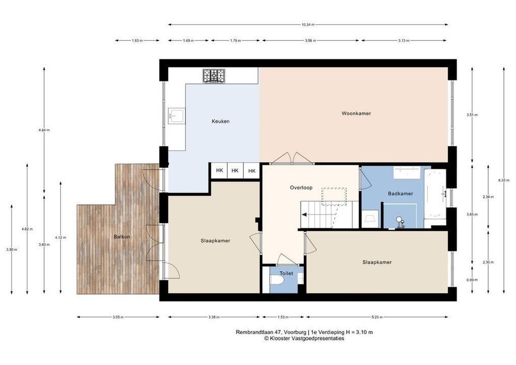 Rembrandtlaan 47, Voorburg floorplan-1