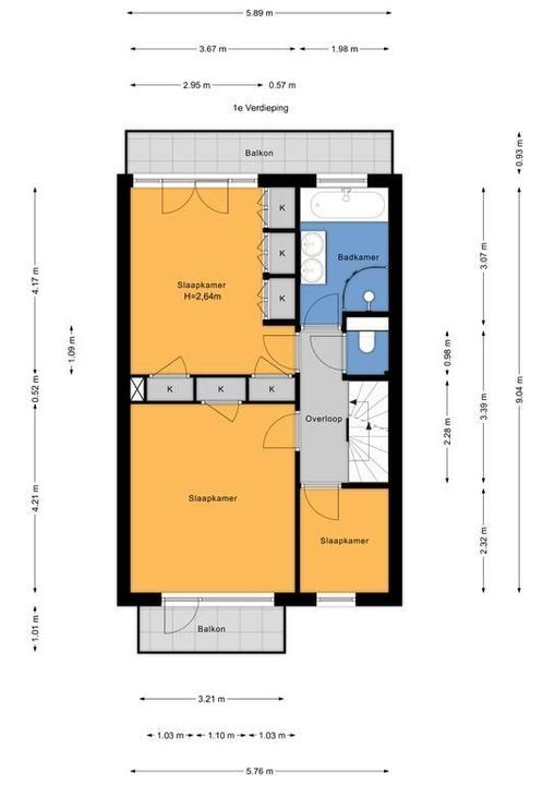 Voorburgseweg 62, Leidschendam floorplan-1