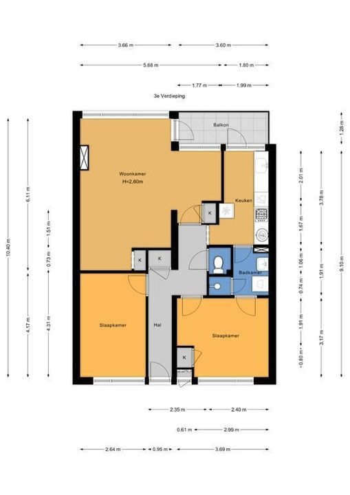 Monseigneur van Steelaan 448, Voorburg floorplan-0