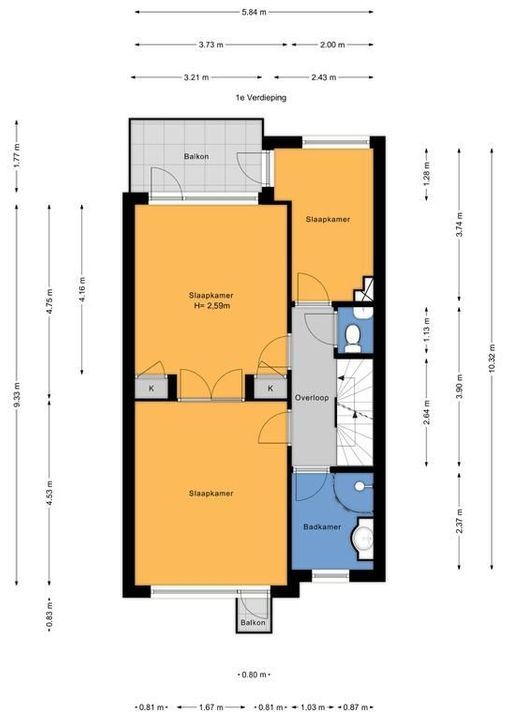 Paulinastraat 10, Den Haag floorplan-1