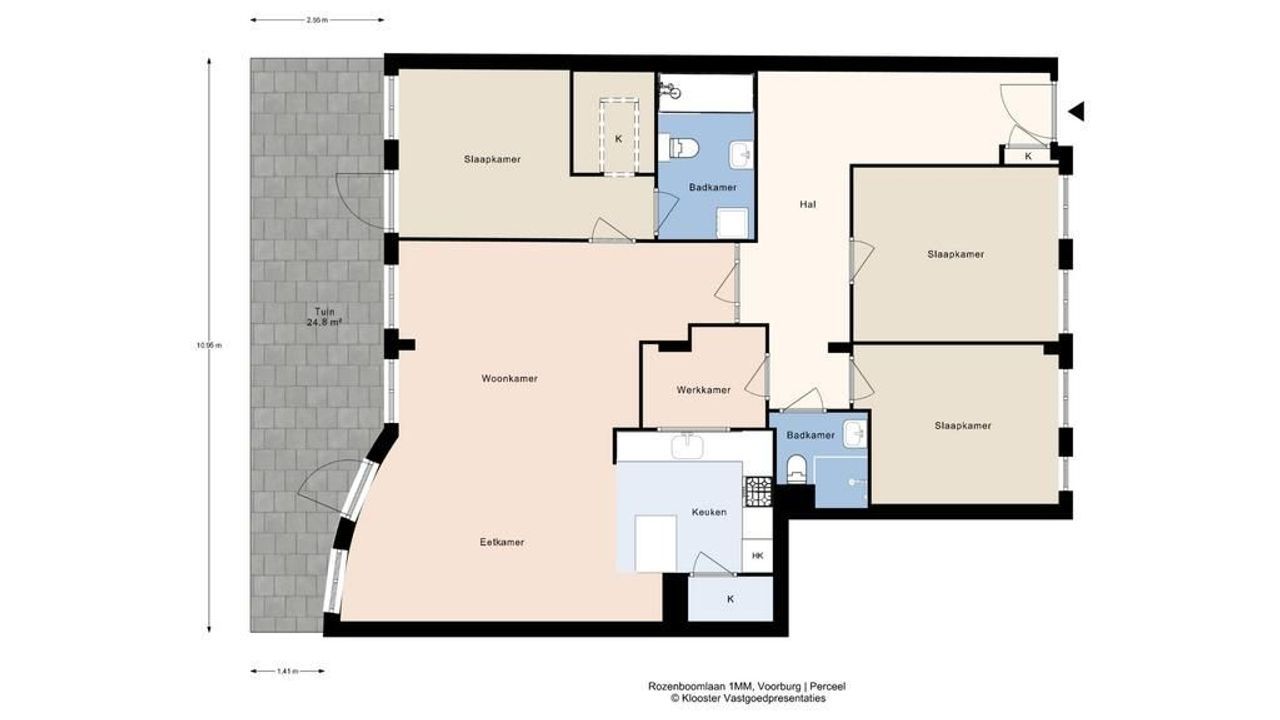 Rozenboomlaan 1 MM, Voorburg floorplan-3