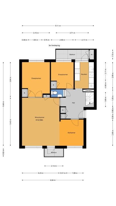 Broekslootkade 29, Voorburg floorplan-0