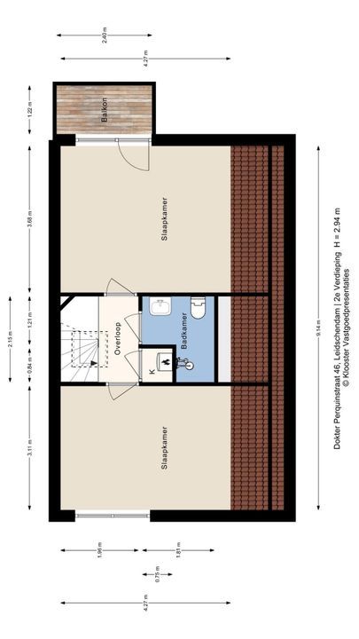 Dokter Perquinstraat 46, Leidschendam floorplan-2