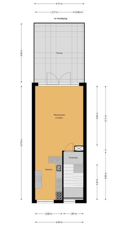 Hongarenburg 91, Den Haag floorplan-1