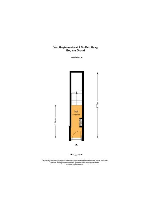Van Hoytemastraat 1 B, Den Haag floorplan-0