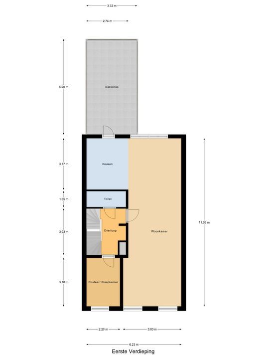 Hollanderstraat 6, Den Haag floorplan-1