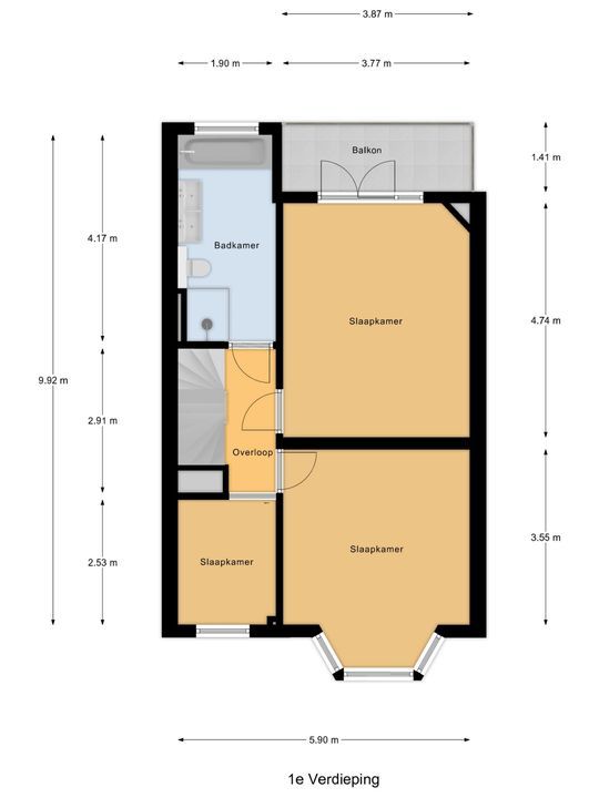 Lusthofstraat 5, Voorburg floorplan-1