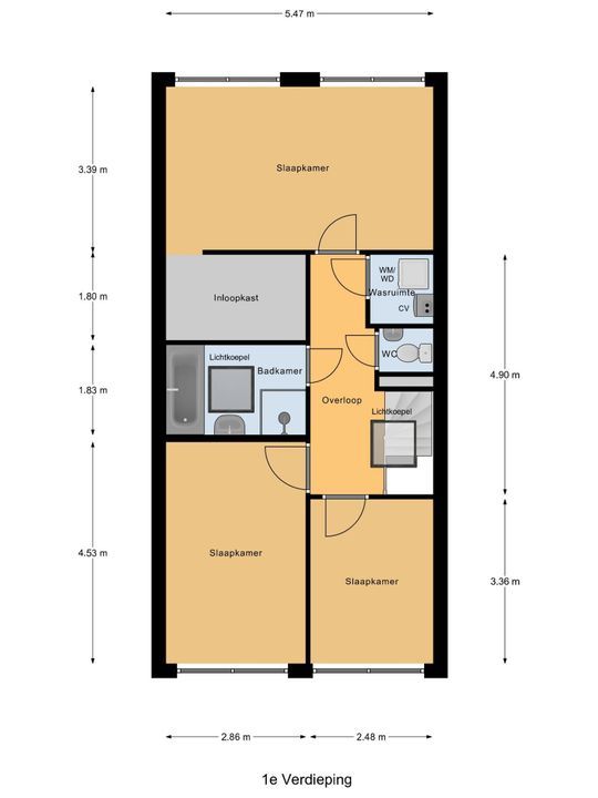 Lange Dreef 42, Rijswijk floorplan-1
